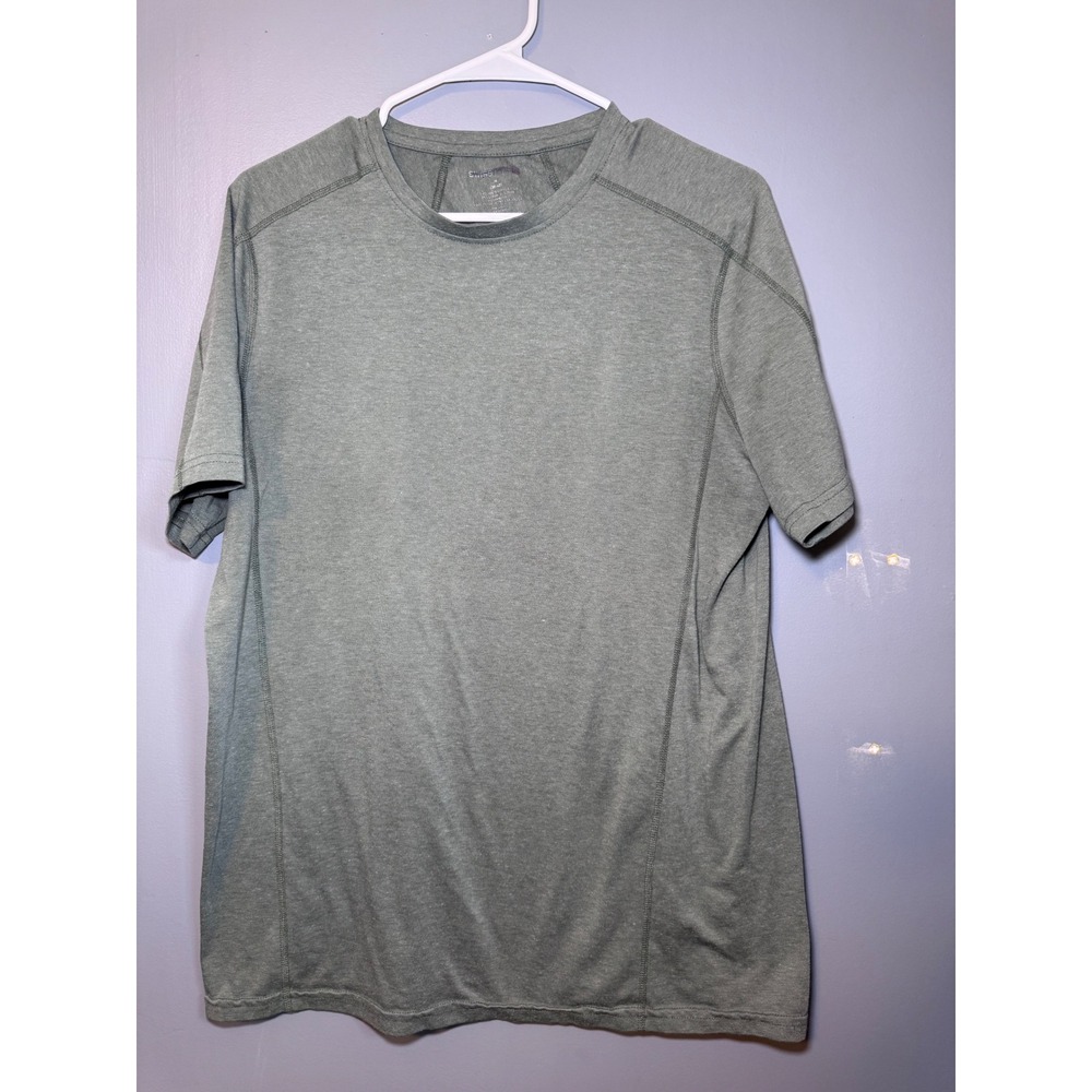 Swiss Tech Mens Active Short Sleeve Crew Neck T-Shirt Flintstone Heather Size M